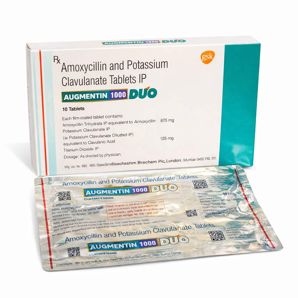 Augmentin Duo 1000mg (Amoxicillin Clavulanic acid)
